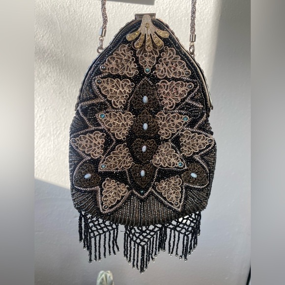 Walborg Vintage Beaded Evening Bag Purse - Picture 1 of 11